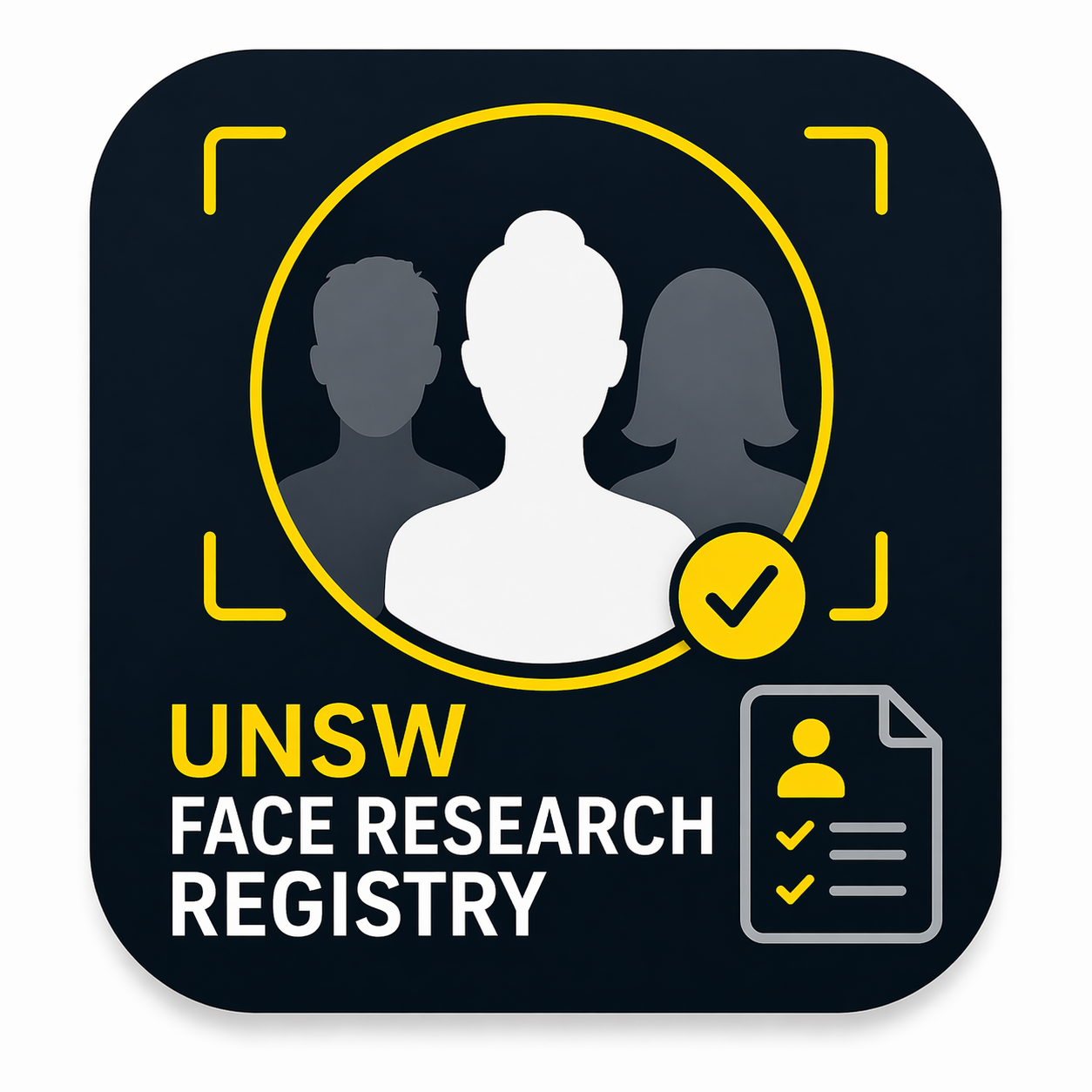 UNSW Face Research Registry illustration